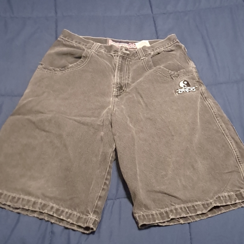 Black jnco Jean shorts